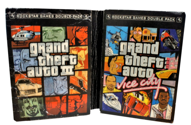 Grand Theft Auto Double Pack XBOX Original PAL *Complete* Damaged Outer Sleeve* (Pre-Owned)