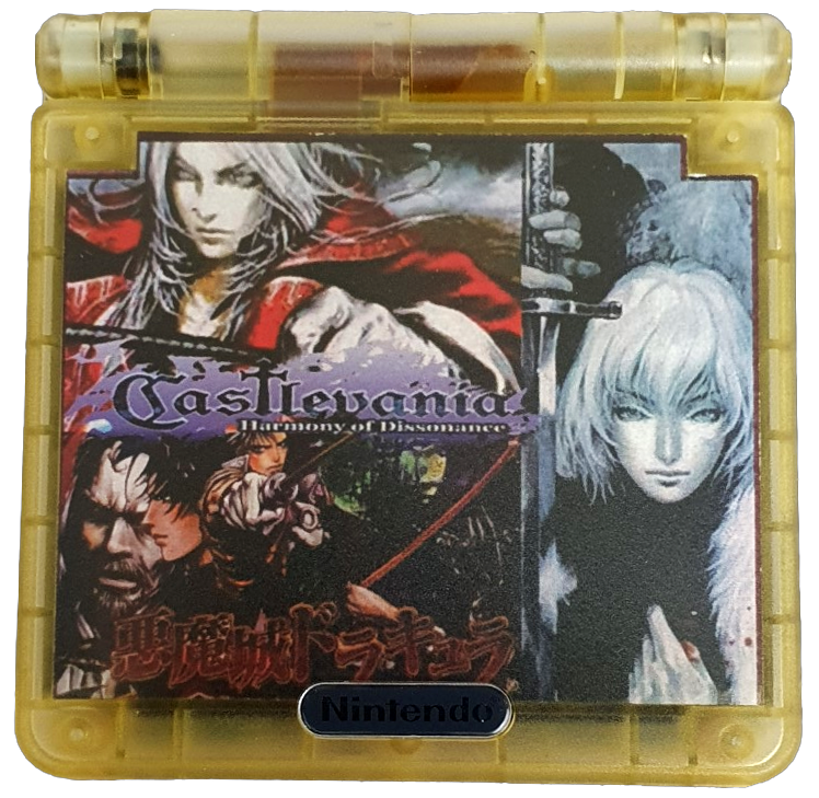 Nintendo Gameboy Advance SP Castlevania Custom RetroFit AGS-001  + USB Charger  (Refurbished)