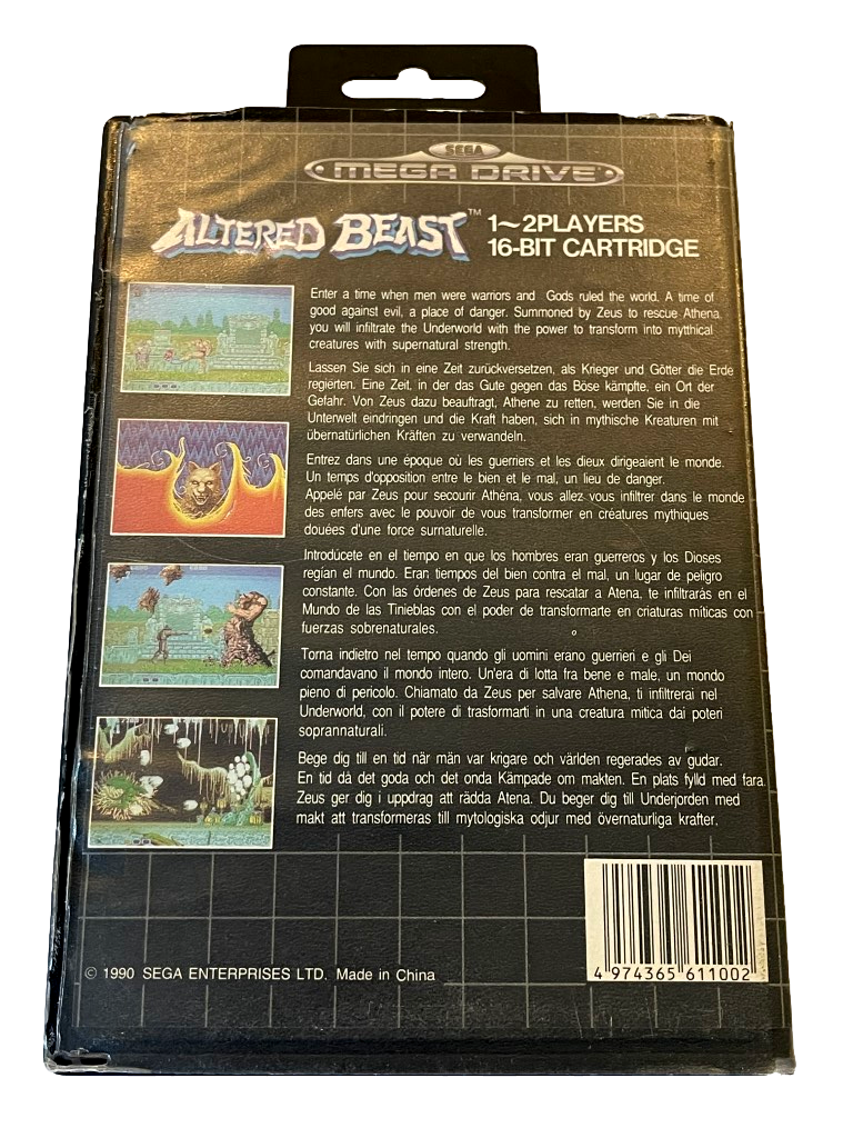 Altered Beast Sega Mega Drive *No Manual*