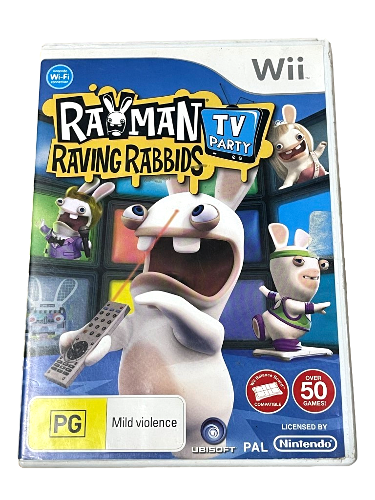 Rayman Raving Rabbids TV Party Nintendo Wii PAL *Brand New* Wii U Compatible (Pre-Owned)