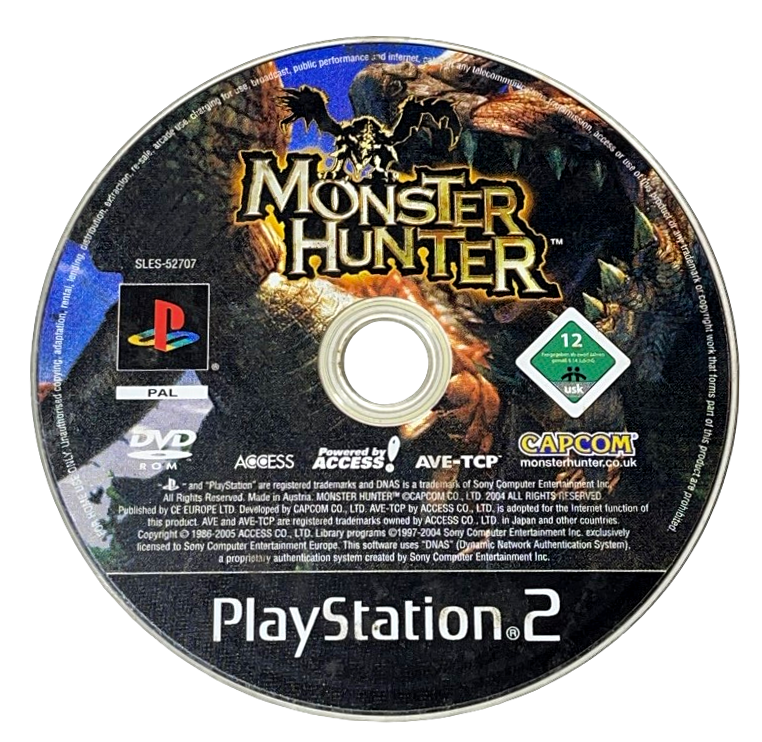 Monster Hunter PS2 PAL *Disc Only* Playstation (Preowned)