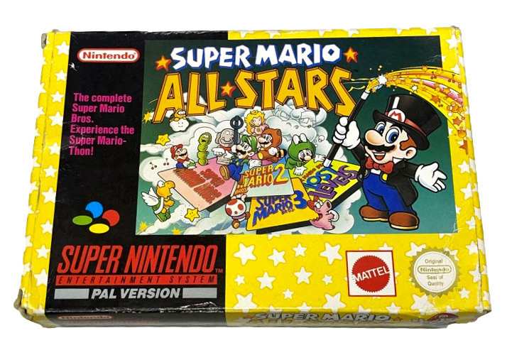 Super Mario All Stars Super Nintendo SNES Boxed *Complete* PAL