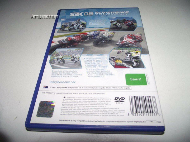 SBK 08 Superbike World Champion PS2 PAL *Complete* (Pre-Owned)