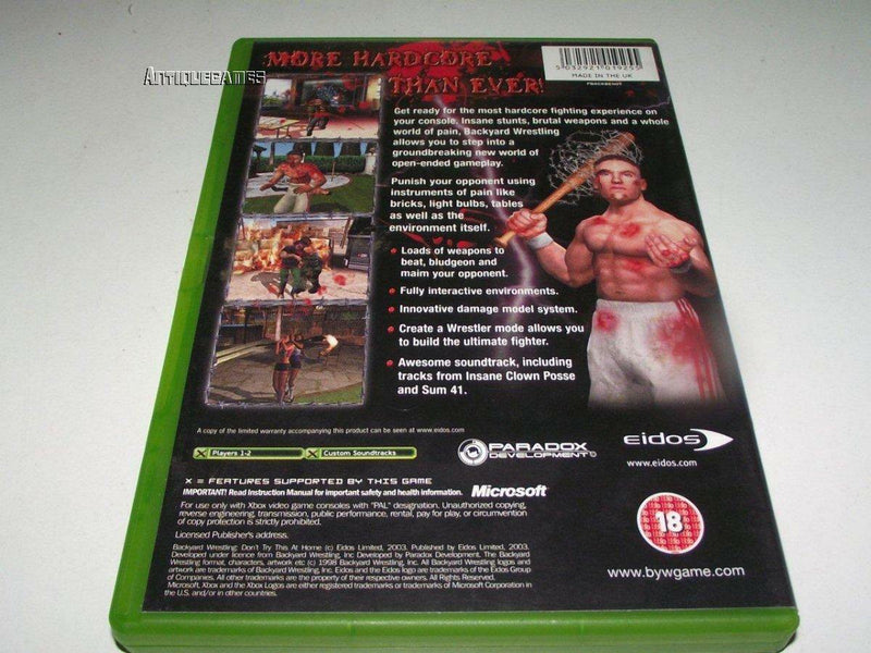 Backyard Wrestling Don't Try This at Home Xbox Original PAL *Complete* (Preowned) - Games We Played