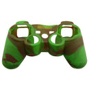 Silicone Cover For PS3 Controller Skin Case Green/Brown Swirls