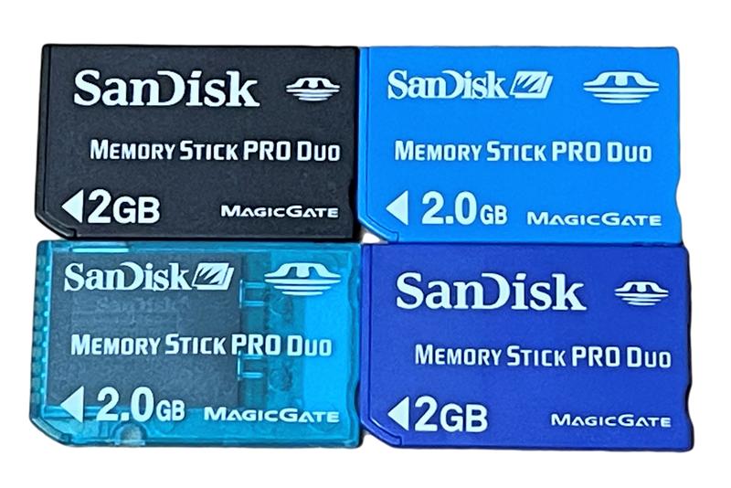 Sandisk 2GB Sony PSP Memory Stick Pro Duo Memory Card Camera Memory Genuine (Preowned)