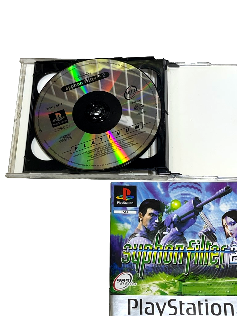 Syphon Filter 2 PS1 PS2 PS3 (Platinum) PAL *Complete* (Preowned)