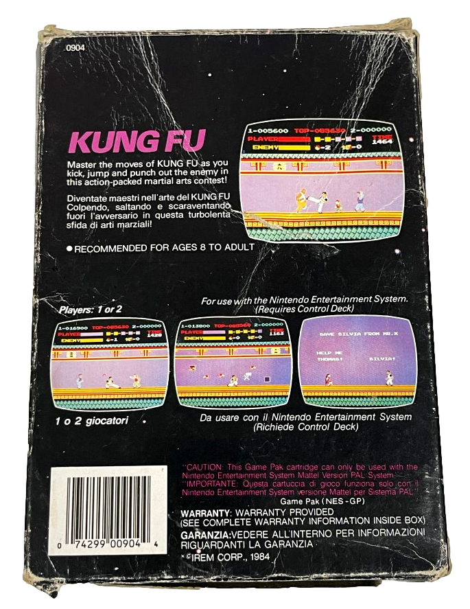 Kung Fu Nintendo NES Boxed PAL (Preowned)