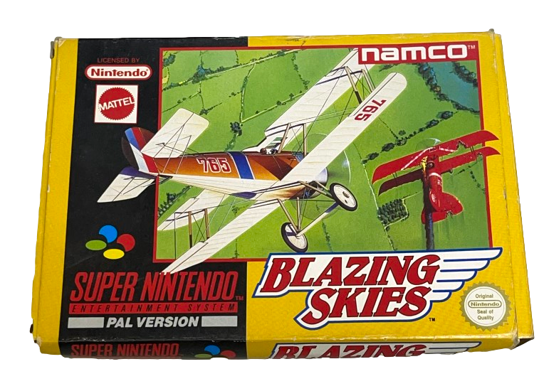 Blazing Skies Nintendo SNES Boxed PAL *No Manual* (Preowned)