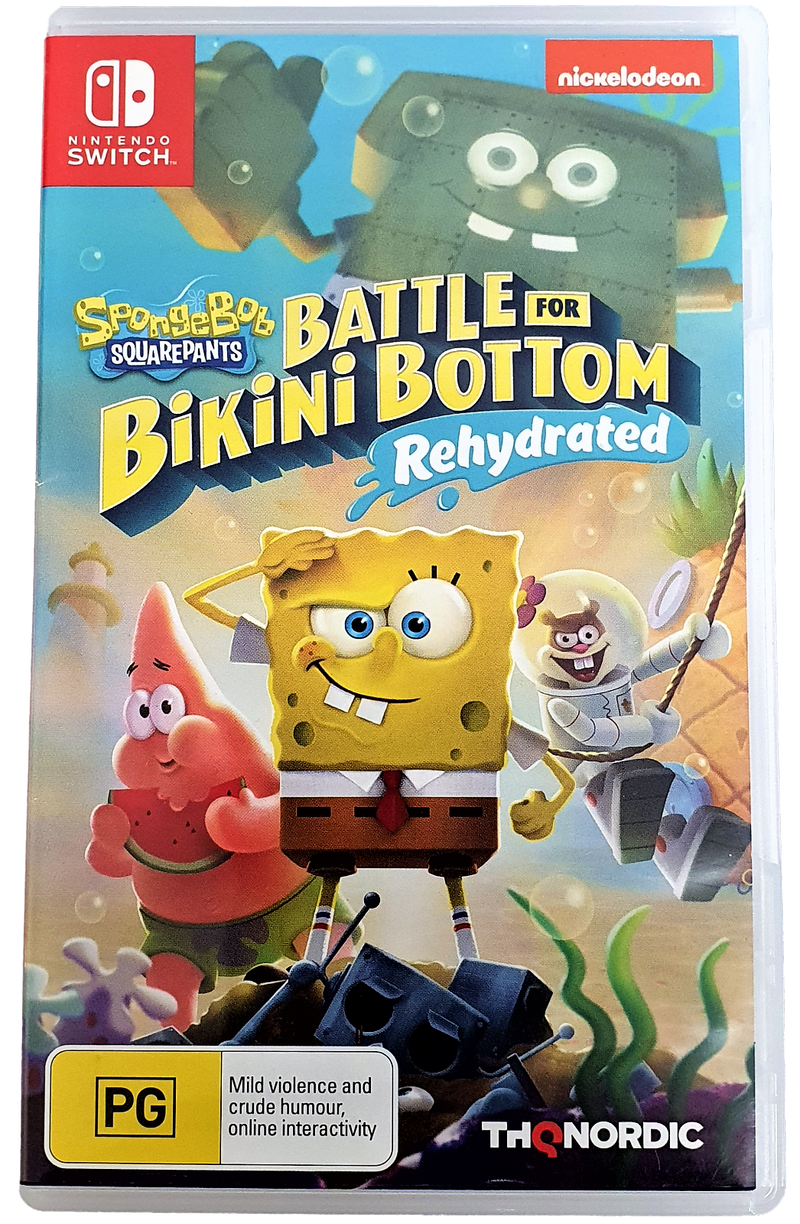 Spongebob Squarepants Battle For Bikini Bottom Rehydrated Nintendo Switch Game (Pre-Owned)