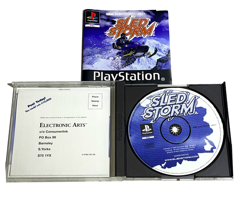 Sled Storm PS1 PS2 PS3 PAL *Complete* (Preowned)
