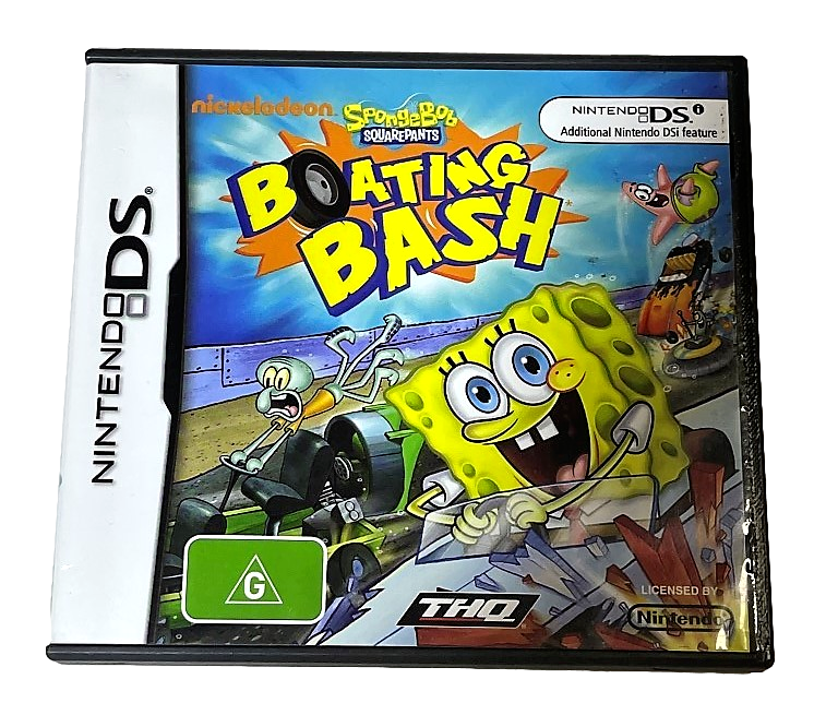 Spongebob Squarepants Boating Bash Nintendo DS 2DS 3DS Game *Complete* (Preowned)