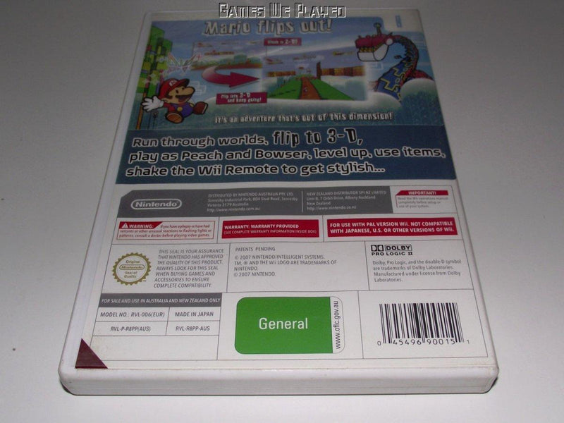 Super Paper Mario Nintendo Wii PAL *No Manual* Wii U Compatible (Pre-Owned)