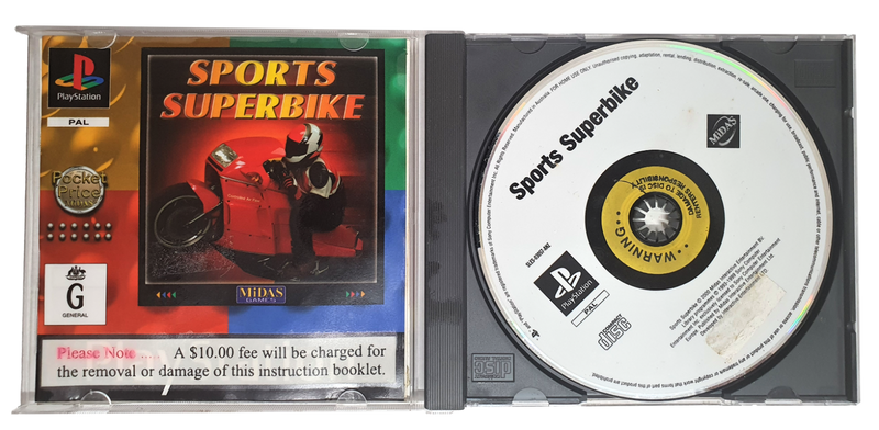 Sports Superbike PS1 PS2 PS3 PAL *Complete* Ex-Rental (Pre-Owned)