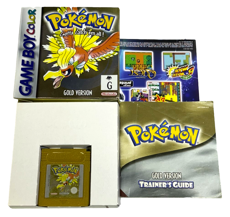 Pokemon Gold Version Nintendo Gameboy Color GBC *Complete* Boxed (Preowned)