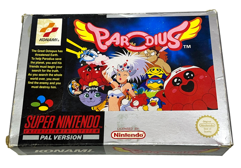 Parodius Nintendo SNES Boxed PAL *No Manual* (Preowned)