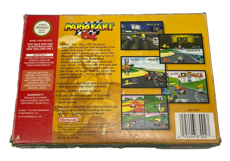 Mario Kart Nintendo 64 N64 Boxed PAL *Complete*