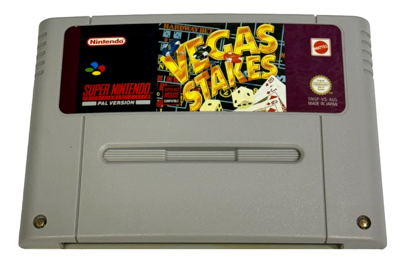 Vegas Stakes Super Nintendo SNES PAL (Preowned)