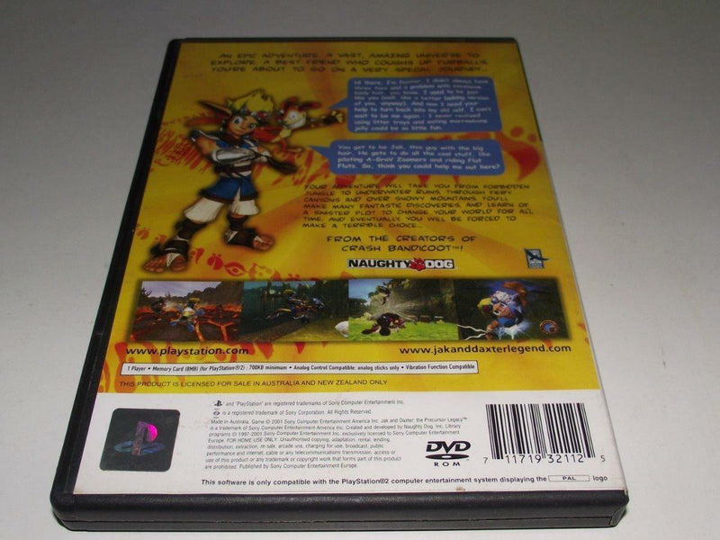 Jak and Daxter the Precursor Legacy PS2 PAL *No Manual* (Pre-Owned) - Games We Played