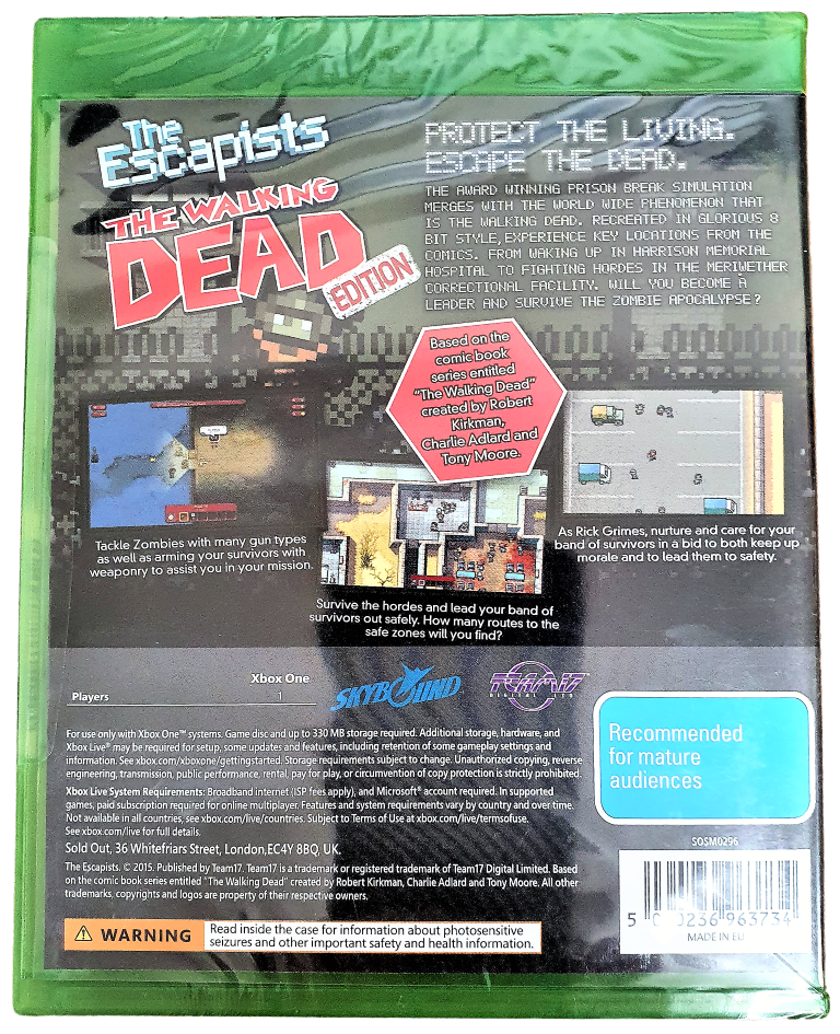 The Escapists The Walking Edition Microsoft Xbox One *Sealed*