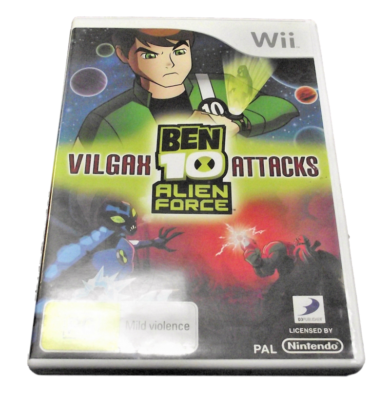 Ben 10 Alien Force Vilgax Attacks Nintendo Wii PAL *No Manual* (Pre-Owned)