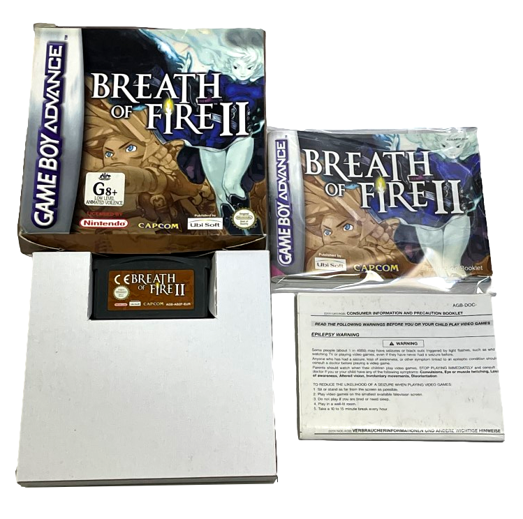 Breath of Fire II Nintendo Gameboy Advance GBA *Complete* Boxed (Preowned)