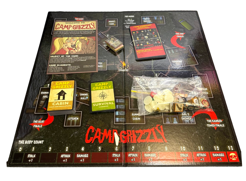 Camp Grizzly Board Game (Ameritrash Games, 2014) 100% Complete (Preowned)