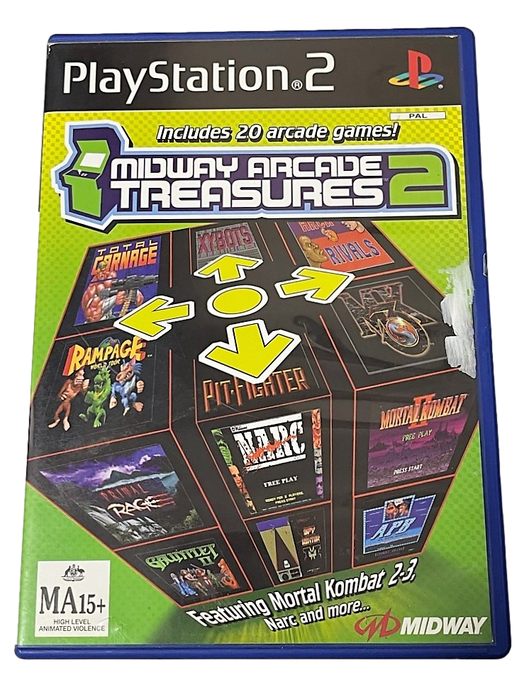 Midway Arcade Treasures 2 PS2 PAL *Complete* (Preowned)