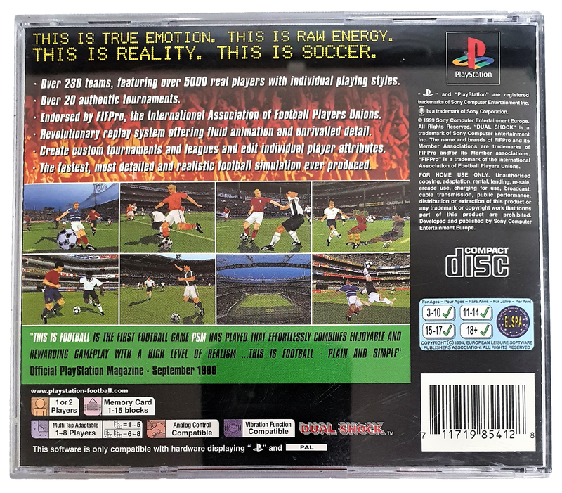 This Is Soccer PS1 PS2 PS3 PAL *Complete* (Pre-Owned)