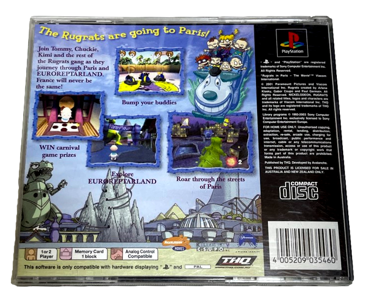 Rugrats in Paris The Movie PS1 PS2 PS3 PAL *Complete* (Preowned)