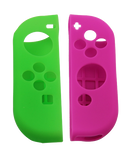 Silicone Cover For Switch Joy Con Controller Skin Case Pink & Green