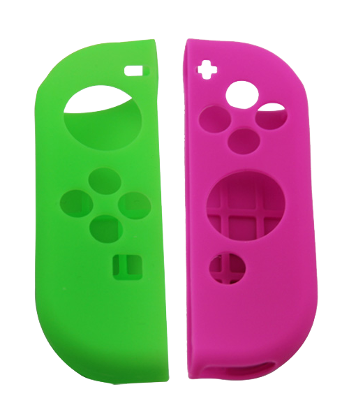 Silicone Cover For Switch Joy Con Controller Skin Case Pink & Green