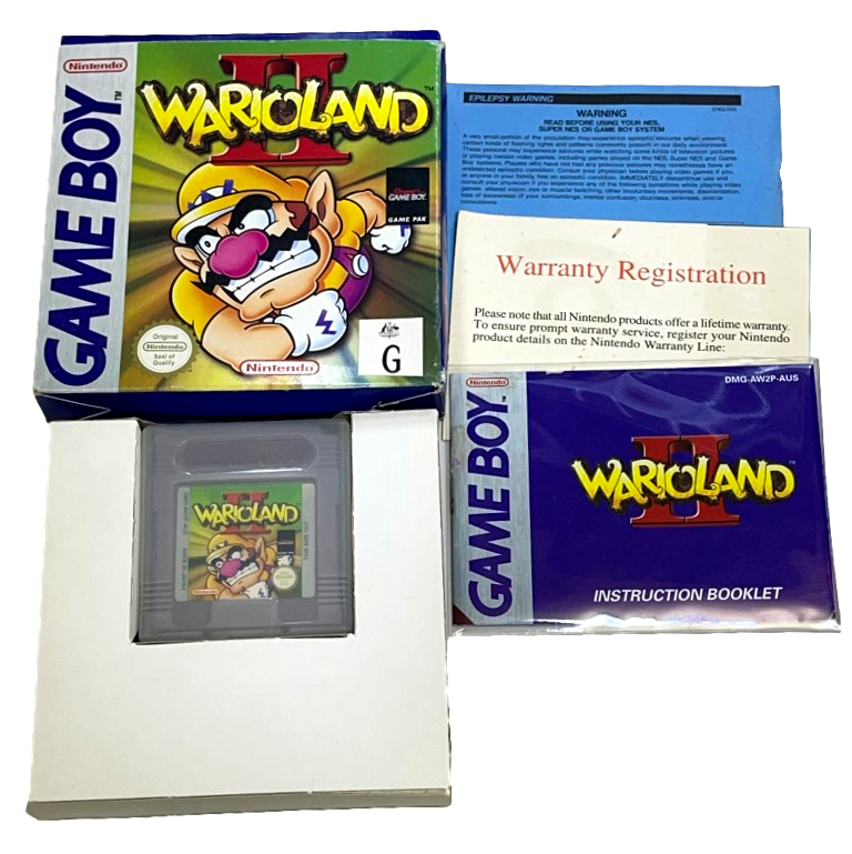 Wario Land II Nintendo Gameboy *Complete* Boxed