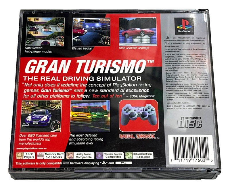 Grand Turismo (Platinum) PS1 PS2 PS3 PAL *Complete* (Preowned)