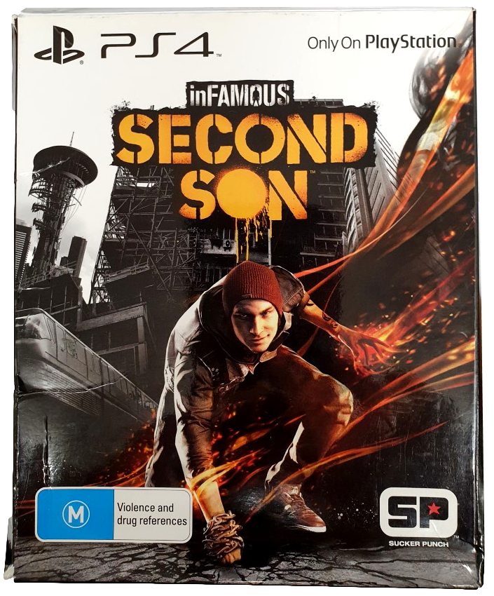 inFamous Second Son Special Edition Sony PS4 Playstation 4 *No Beanie* (Pre-Owned)