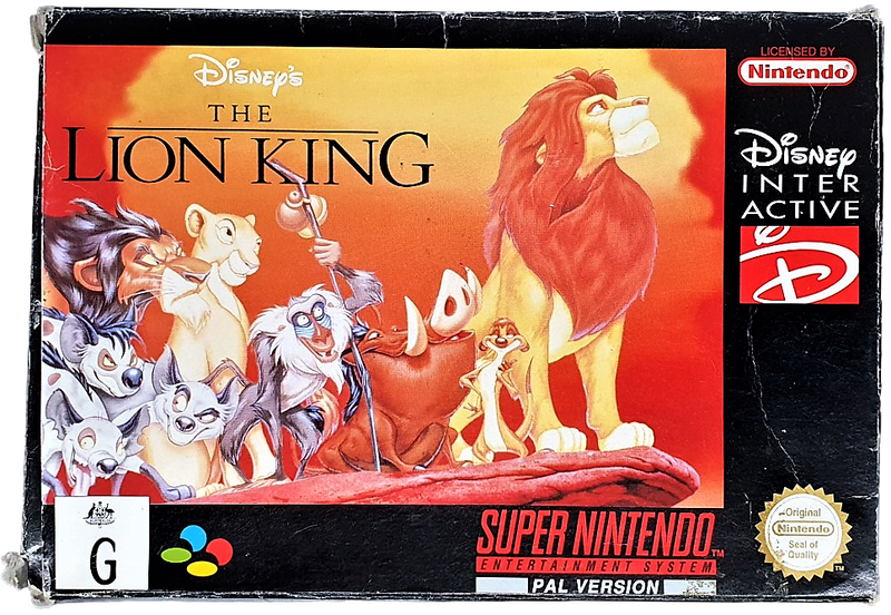 The Lion King Super Nintendo SNES Boxed *Completel* PAL (Preowned)