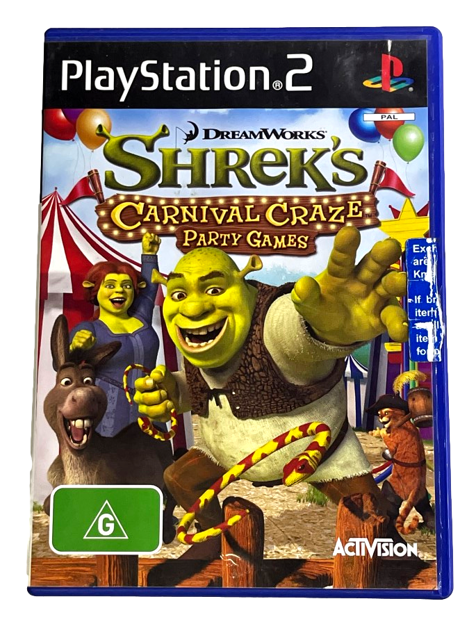 Shrek's Carnival Craze Party Games PS2 PAL *No Manual* (Preowned)