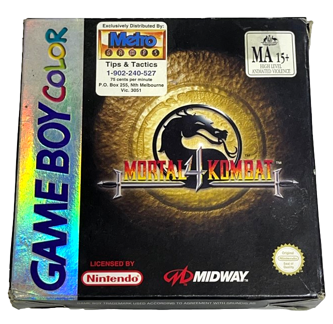 Mortal Kombat 4 Nintendo Gameboy Boxed *Complete* (Preowned)