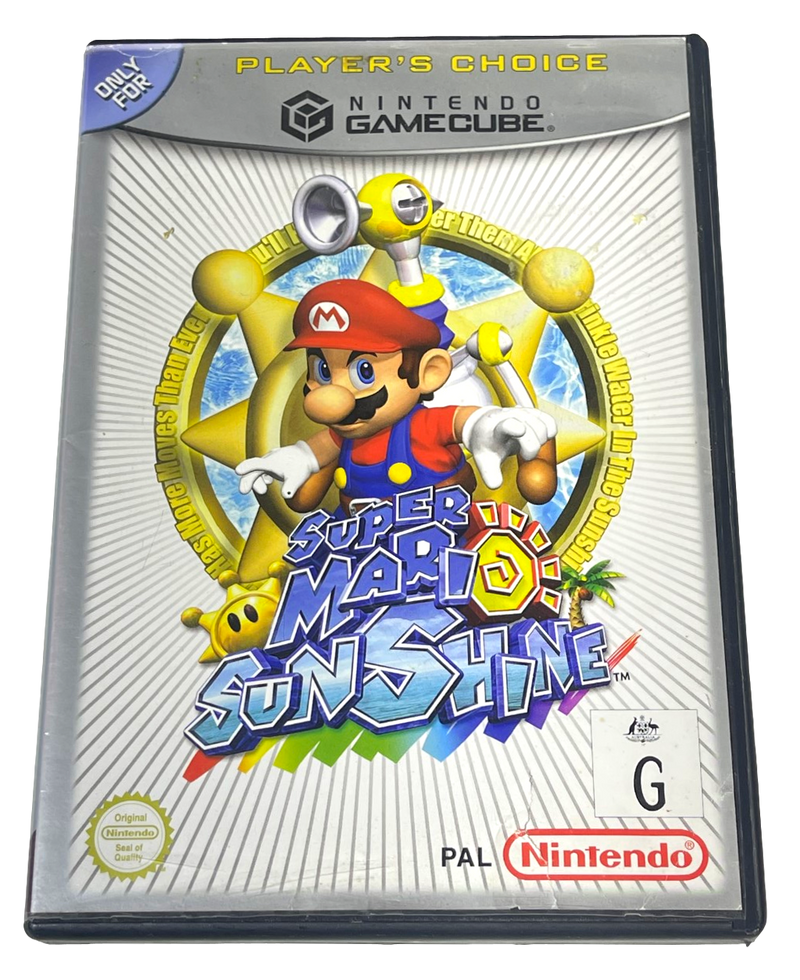 Super Mario Sunshine Nintendo GameCube Player's Choice PAL *No Manual* (Pre-Owned)