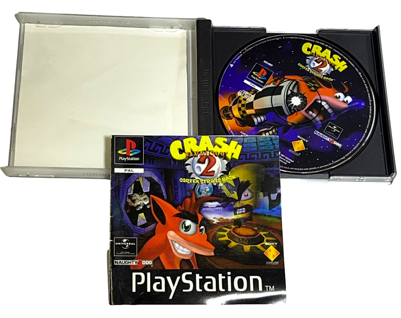 Crash Bandicoot 2 Cortex Strikes Back PS1 PS2 PS3 PAL *Complete* (Preowned)