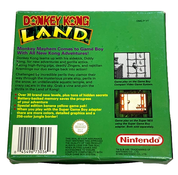 Donkey Kong Land Nintendo Gameboy *Complete* Boxed