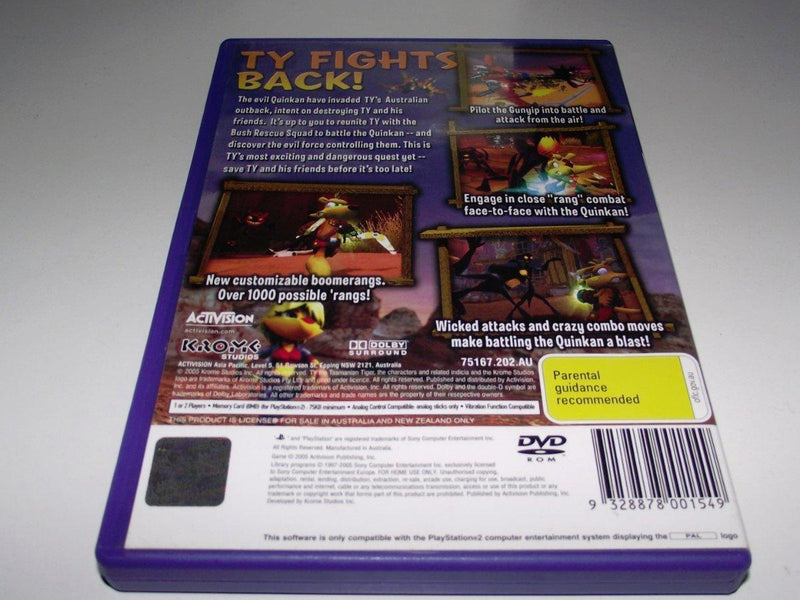 Ty the Tasmanian Tiger 3 Night of the Quinkan PS2 PAL *No Manual* (Preowned)