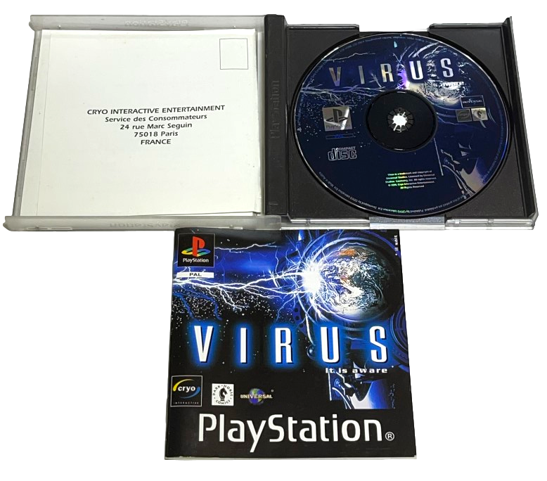 Virus It Is Aware PS1 PS2 PS3 PAL *Complete* (Preowned)