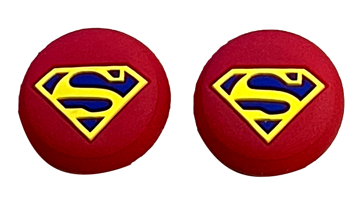 Thumb Grips x 2 For PS4 PS5 XBOXONE Xbox Series X Toggle Cover Cap  Red Superman