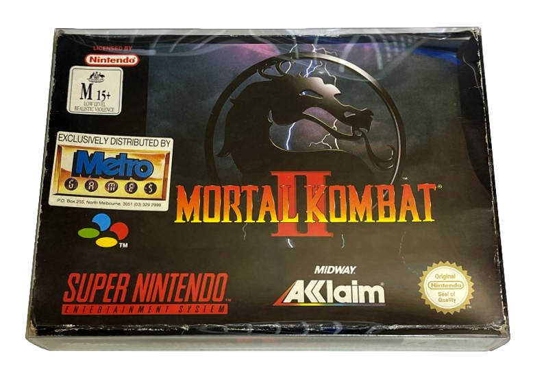 Mortal Kombat II Nintendo SNES Boxed PAL *No Manual* (Preowned)