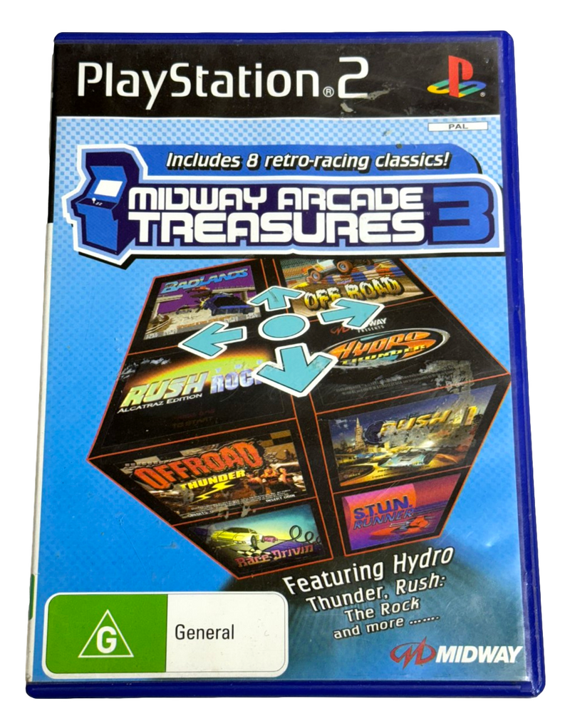 Midway Arcade Treasures 3 PS2 PAL *No Manual* (Preowned)