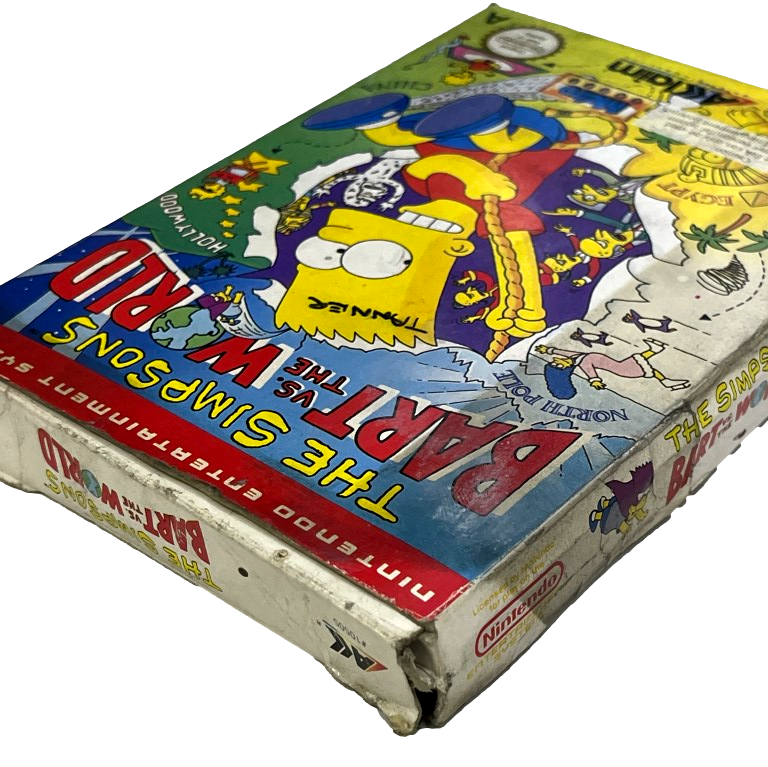 The Simpsons Bart Vs The World Nintendo NES Boxed PAL *No Manual* (Preowned)