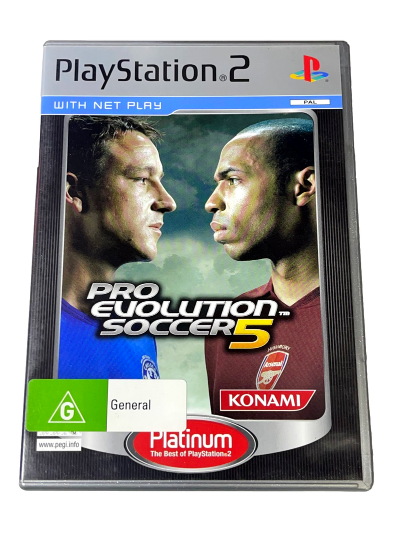 Pro Evolution Soccer 5 (Platinum) PS2 PAL *Complete* (Preowned)