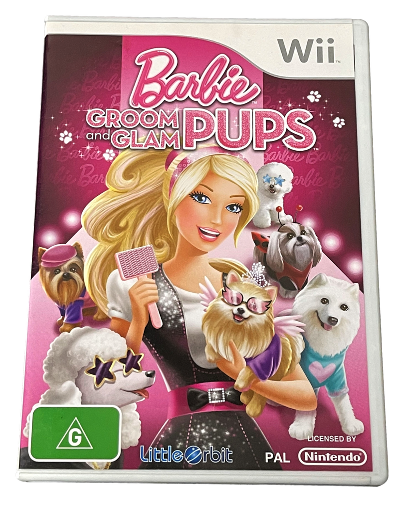Barbie Groom and Glam Pups Nintendo Wii PAL *Complete* (Pre-Owned)