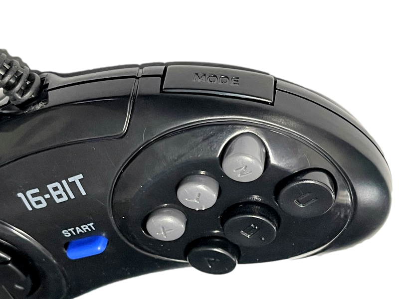 2 X 16-Bit Sega Mega Drive Controller 6 Button Master System New Aftermarket Pad